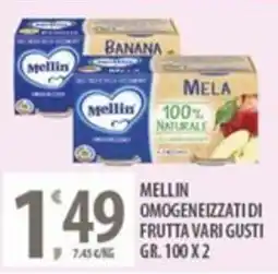 Sisa Mellin omogeneizzati di frutta vari gusti offerta