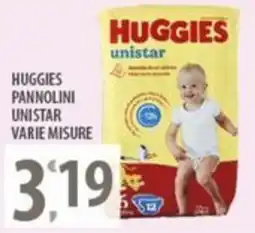 Sisa Huggies pannolini unistar varie misure offerta