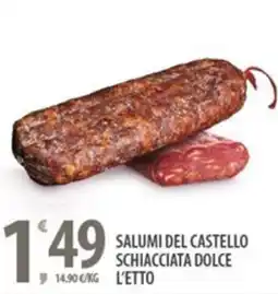 Sisa Salumi del castello schiacciata dolce l'etto offerta