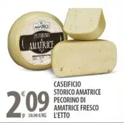 Sisa Caseificio storico amatrice pecorino di amatrice fresco l'etto offerta