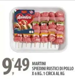 Sisa Martini spiedini rustici di pollo x 6 offerta