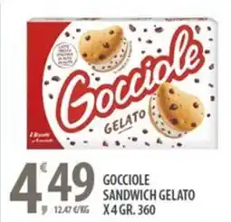 Sisa Gocciole sandwich gelato offerta