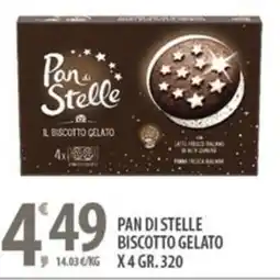 Sisa Pan di stelle biscotto gelato x4 offerta