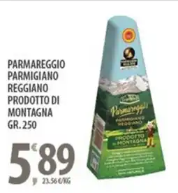 Sisa Parmareggio parmigiano reggiano prodotto di montagna offerta