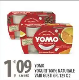 Sisa Yomo yogurt 100% naturale vari gusti offerta