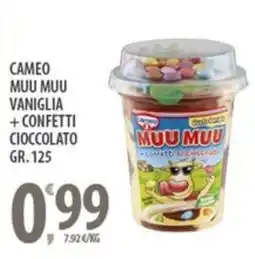 Sisa Cameo muu muu vaniglia +confetti cioccolato offerta
