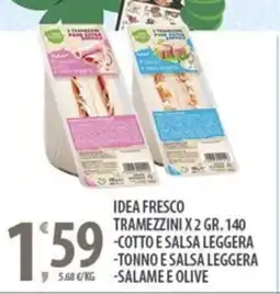 Sisa Idea fresco tramezzini x2 offerta