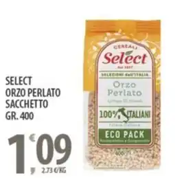 Sisa Select orzo perlato sacchetto offerta