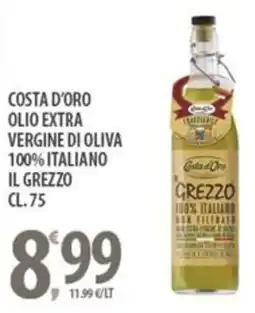 Sisa Costa d'oro olio extra vergine di oliva 100% italiano il grezzo offerta