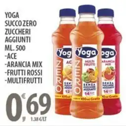 Sisa Yoga succo zero zuccheri aggiunti offerta