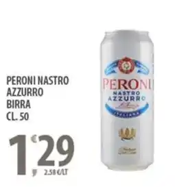 Sisa Peroni nastro azzurro birra offerta