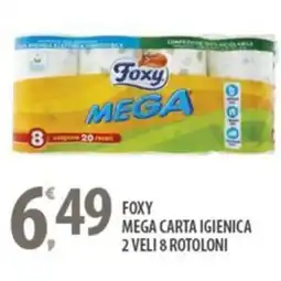 Sisa Foxy mega carta igienica 2 veli 8 rotoloni offerta