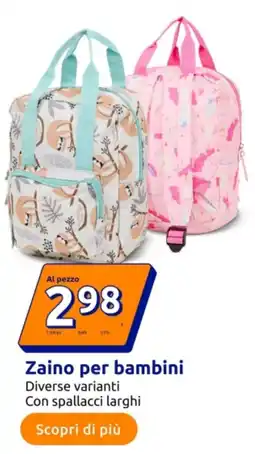 Action Zaino per bambini offerta