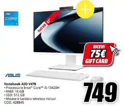 MediaWorld ASUS Notebook AIO V470 offerta