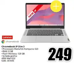 MediaWorld Lenovo Chromebook IP Slim 3 offerta