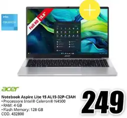 MediaWorld acer Notebook Aspire Lite 15 AL15-32P-C3AH offerta
