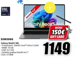 MediaWorld SAMSUNG Galaxy Book5 360 offerta