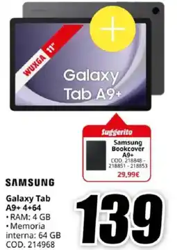MediaWorld SAMSUNG Galaxy Tab A9+4+64 offerta