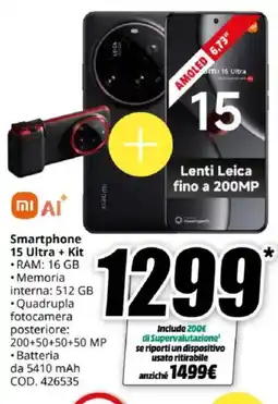 MediaWorld mi Smartphone 15 Ultra + Kit offerta