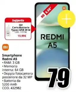 MediaWorld mi Smartphone Redmi A5 offerta