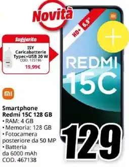 MediaWorld mi Smartphone Redmi 15C 128 GB offerta