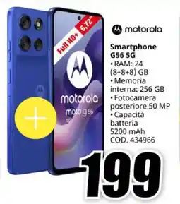 MediaWorld motorola Smartphone G56 5G offerta