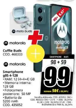 MediaWorld motorola Smartphone g05 4-128 offerta