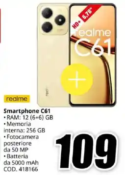 MediaWorld realme Smartphone C61 offerta
