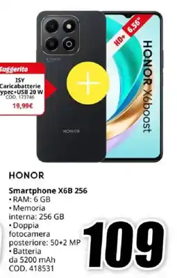 MediaWorld HONOR Smartphone X6B 256 offerta