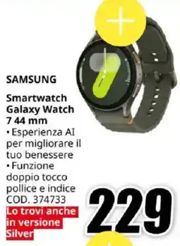 MediaWorld SAMSUNG Smartwatch Galaxy Watch 7 44 mm offerta