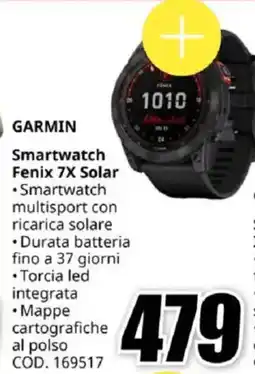 MediaWorld GARMIN Smartwatch Fenix 7X Solar offerta