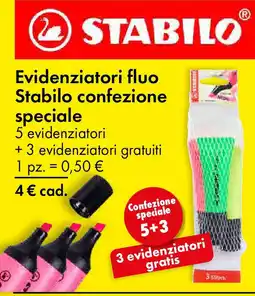 Tedi Evidenziatori fluo Stabilo confezione speciale offerta