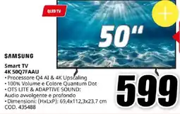 MediaWorld SAMSUNG Smart TV 4K 50Q7FAAU offerta