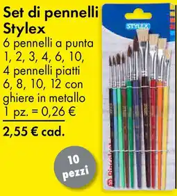Tedi Set di pennelli Stylex offerta