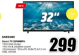 MediaWorld SAMSUNG Smart TV 32F6000FU offerta