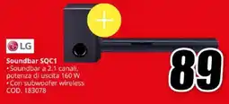 MediaWorld LG Soundbar SQC1 offerta