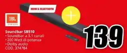 MediaWorld JBL HARMAN Soundbar SB510 offerta