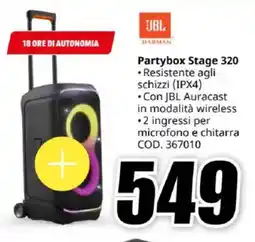 MediaWorld JBL HARMAN Partybox Stage 320 offerta
