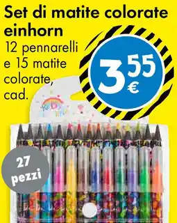 Tedi Set di matite colorate einhorn offerta