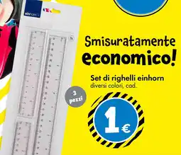 Tedi Set di righelli einhorn offerta