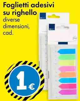 Tedi Foglietti adesivi su righello offerta