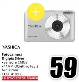 MediaWorld YASHICA Fotocamera Digipix Silver offerta