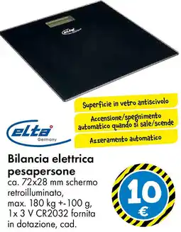 Tedi elta Bilancia elettrica pesapersone offerta