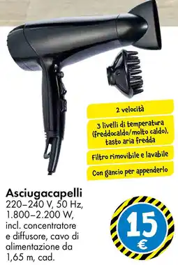 Tedi Asciugacapelli offerta