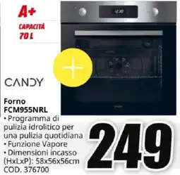 MediaWorld CANDY Forno FCM955NRL offerta