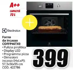 MediaWorld Electrolux Forno da incasso COFFP46TX0 offerta