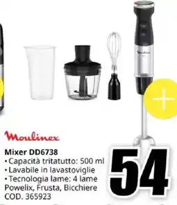 MediaWorld Moulinex Mixer DD6738 offerta