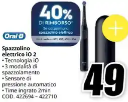 MediaWorld Oral B Spazzolino elettrico iO 2 offerta