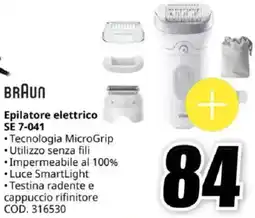 MediaWorld BRAUN Epilatore elettrico SE 7-041 offerta