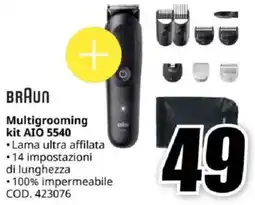 MediaWorld BRAUN Multigrooming kit AIO 5540 offerta